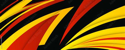 Abstract black red yellow illustration design vector background Stock ...