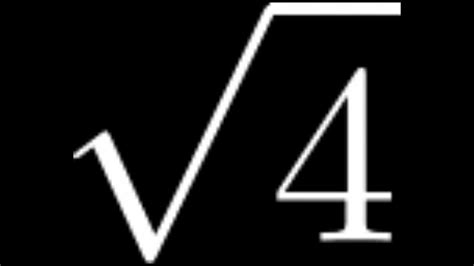 How to Simplify the Square Root of 4: sqrt(4) Square Roots, Sorcerer ...