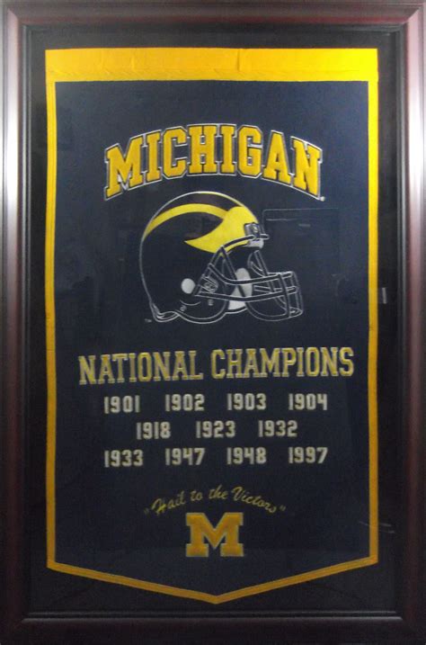 Michigan Wolverines 11-Time National Championship Banner - CSD Memorabilia