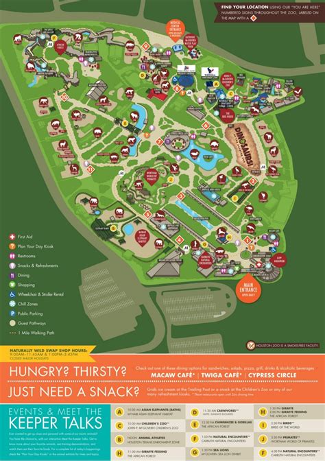 Houston Zoo map - Ontheworldmap.com