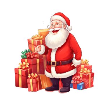 Christmas Sale Time For Gifts, Santa Claus With Gifts Announces Holiday Discounts, Gift Sale ...