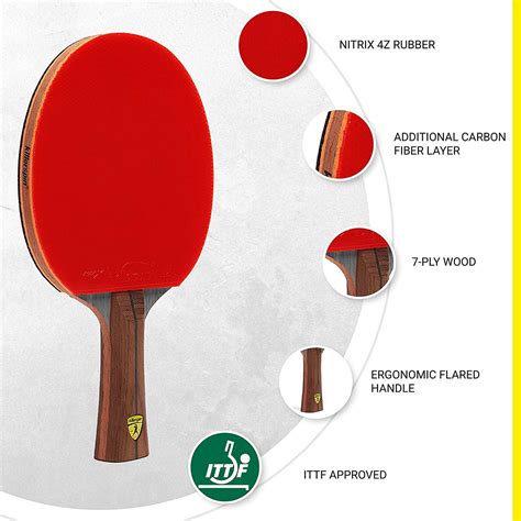 Killerspin Jet800 SPEED N2 Ping Pong Paddle with Storage Case Red/Black