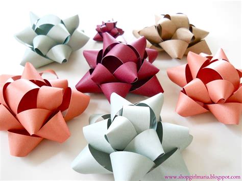 Shopgirl: Handmade Paper Bow Tutorial | Paper bow, Paper bows tutorial, Gift bow tutorial