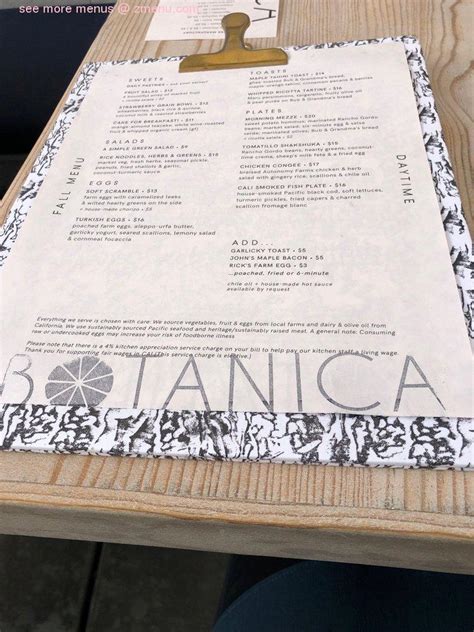 Online Menu of Botanica Restaurant & Market Restaurant, Los Angeles, California, 90026 - Zmenu