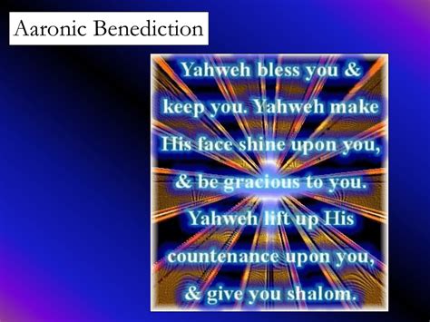 03/03/12 Aaronic Benediction PowerPoint