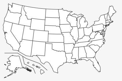 Us Map Outline PNG Images, Free Transparent Us Map Outline Download ...