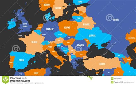 Modern Political Map Of Europe 88 World Maps | Images and Photos finder