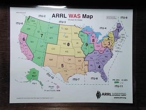 ARRL Frequency Chart, US Amateur Radio Bands laminated - Etsy