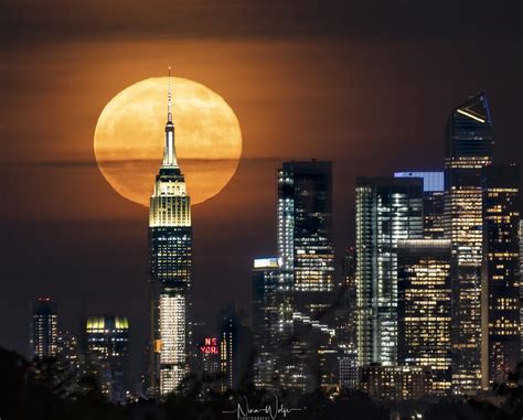 Photography Uses Illusion to Capture Enormous Moon Over NYC