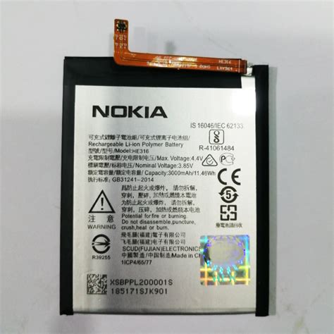 Nokia 6 Battery | HE316 | 100% Original | 3000mAh | Top Class Trading