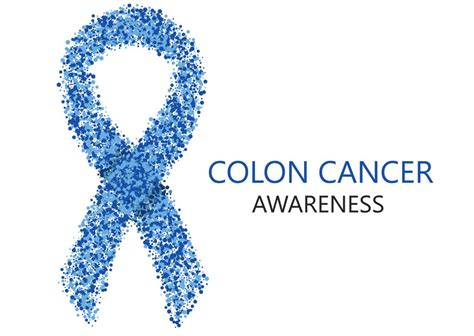 Vector modern colon cancer awareness circles desigen - Cedar Valley Digestive Health Center