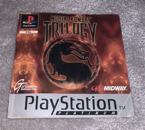 MORTAL KOMBAT TRILOGY Platinum Sony PlayStation PS1 Instruction Manual Booklet £2.99 - PicClick UK