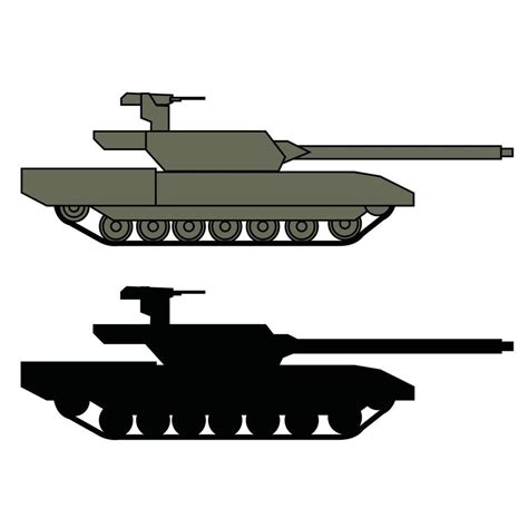 armored tank side view 6233395 Vector Art at Vecteezy