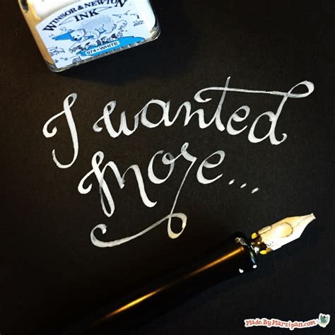 White Ink Calligraphy - Made By Marzipan