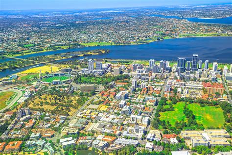 Perth aerial view Photograph by Benny Marty - Fine Art America