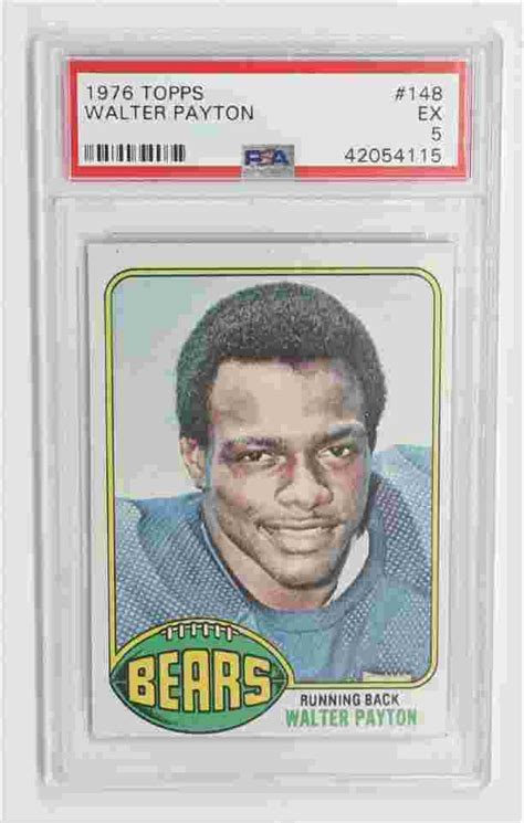 Walter Payton 1976 Topps #148 Rookie Card PSA 5