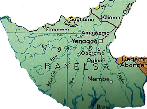 Bayelsa State Map