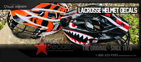 LACROSSE HELMET STICKERS - Award Decals, Inc.