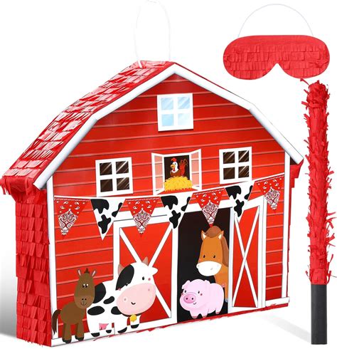 Buy Farm Pinata Bundle Fiesta Pinata Set Includes Barnyard Pinata, Bat ...