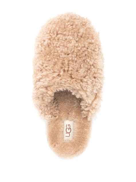 UGG Maxi Curly Mule Slides | Neutrals | FARFETCH