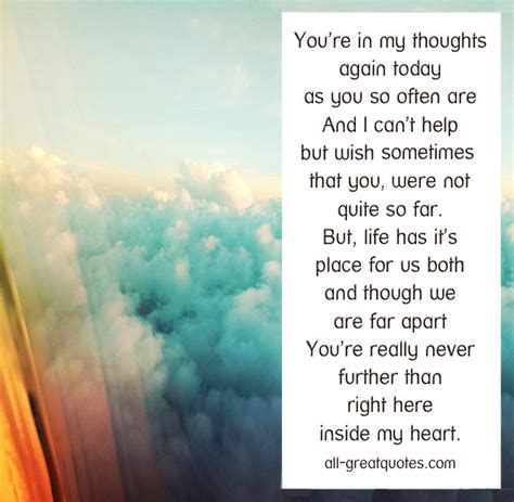 Youre In My Thoughts Quotes. QuotesGram