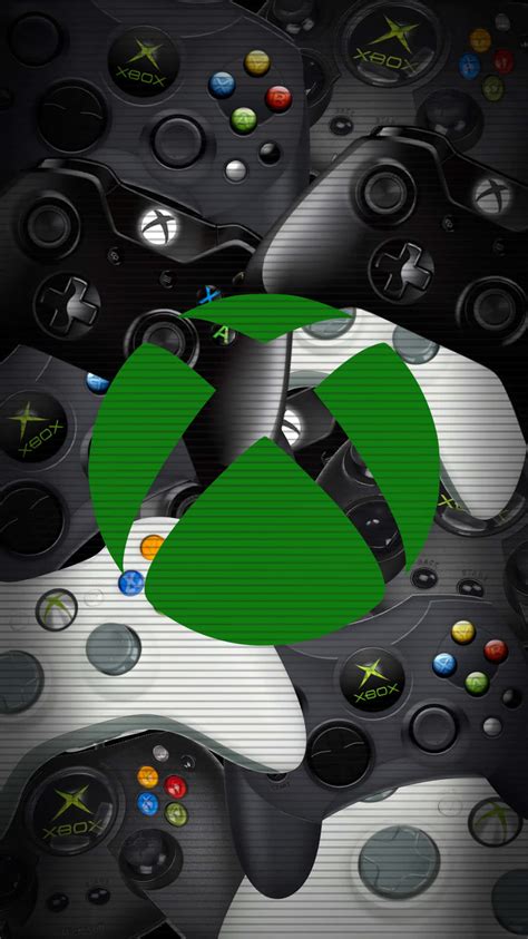 Download Black And White Xbox Remote Controllers Wallpaper | Wallpapers.com