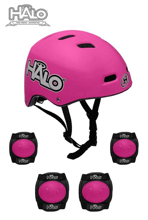 HALO 3 in 1 Helmet and Protective Pad Combo Set - Pink - Walmart.com - Walmart.com