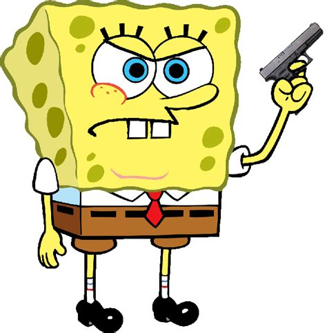 SpongeBob SquarePants got a gun by TheCoolGuy21 on DeviantArt