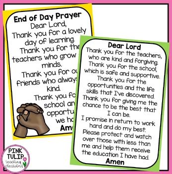 Pack of Beautiful Catholic Classroom Prayers by Pink Tulip Teaching ...