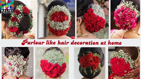 4 ideas for fresh flower, Gypsy n rose hair decoration/parlour hairstyle & hair accessory at ...