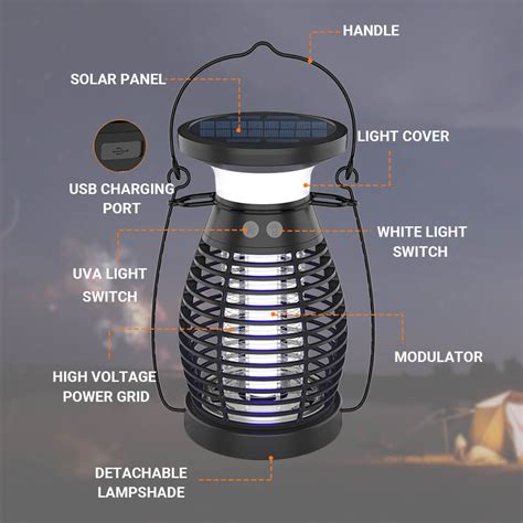 Solar-Powered Bug Zapper ( BK-21) - x-pest