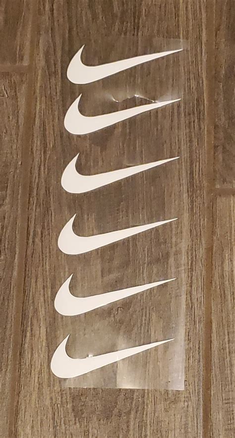 Nike Iron on Logo. Nike Iron On Decals 2 Wide For Face | Etsy