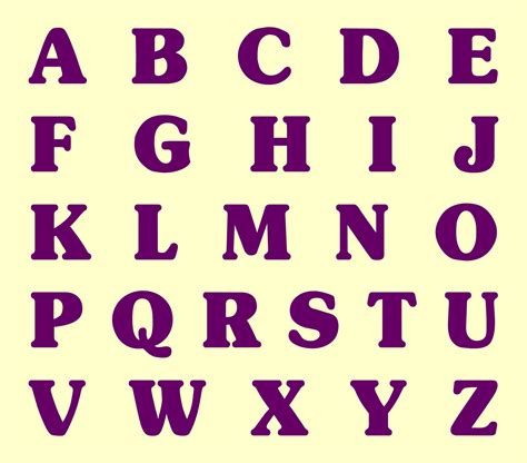 Large Alphabet Letters Printable