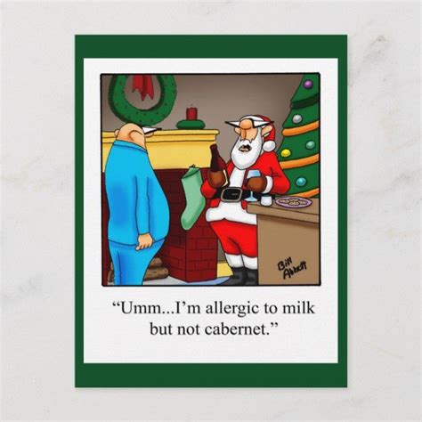 Funny Christmas Postcard #christmashumorpostcard #funny #cartoon #billabbottcartoon #holiday ...