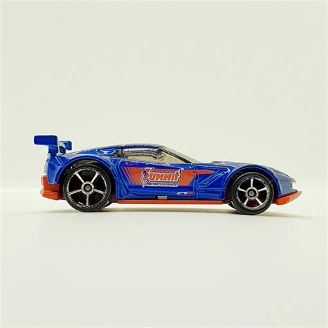 Vintage 2014 Blue Corvette C7 R Hot Wheels Car | Corvette Race Car ...