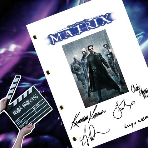 The Matrix / Film Movie Transcript / Script / Screenplay Autographed ...