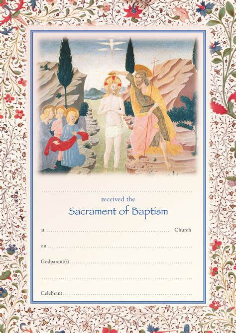 Baptism Certificate (Pack of 25) | Catholic Truth Society