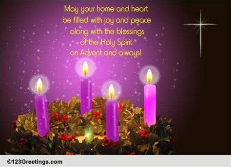 Blessings Of The Holy Spirit! Free Advent eCards, Greeting Cards | 123 Greetings