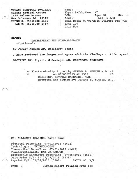 07/02/2015: PET/CT Scan Results from Scan #11 – Time for MD Anderson ...