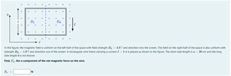 Solved In the figure, the magnetic field is uniform on the | Chegg.com