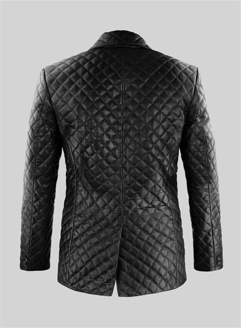 Bocelli Quilted Leather Blazer – StudioSuits