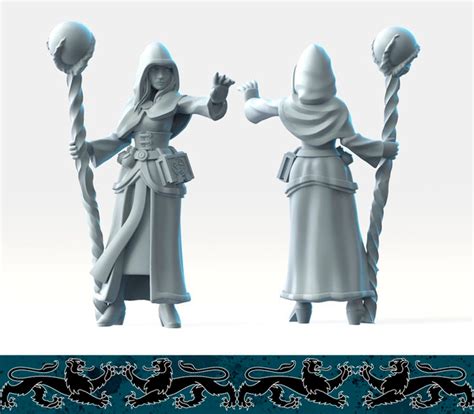 Witch Fantasy Resin Miniature Dnd Miniature Tabletop Game RPG Brayan ...