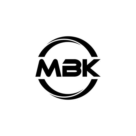 MBK letter logo design in illustration. Vector logo, calligraphy ...