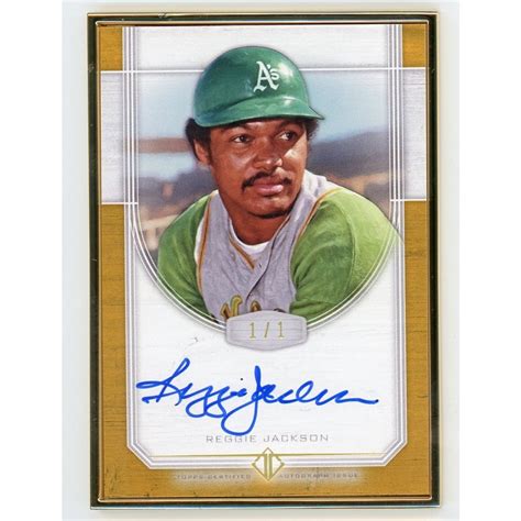 Reggie Jackson 2017 Topps Transcendent Baseball Framed Gold Autograph Card 1/1 | Steel City ...