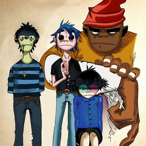 phase 3/phase 5 Cartoons Band, Gorillaz Noodle, Gorillaz Fan Art, Monkeys Band, Undertale Fanart ...