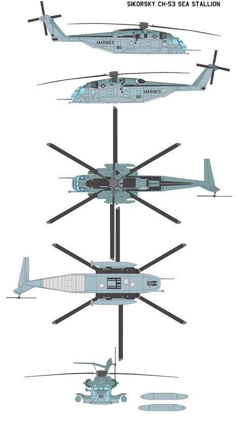 Sikorsky CH-53 Sea Stallion by bagera3005 on DeviantArt