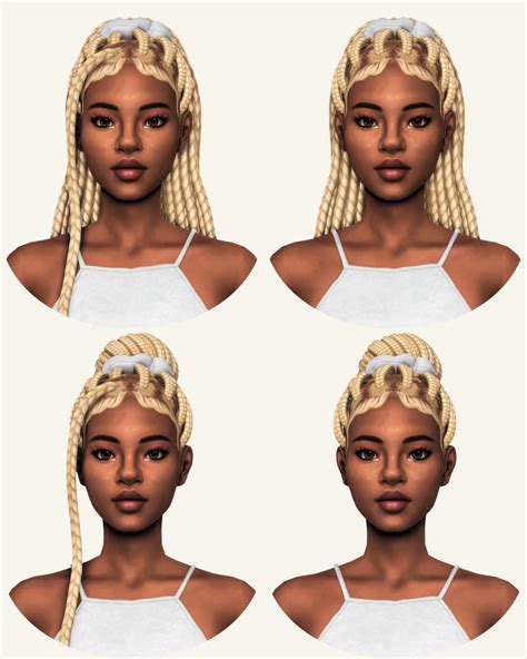 braids collection | Sims hair, Sims 4, Sims 4 body mods