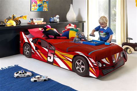 Car Bed for Children, Always Amazing! | Bed design, Car bed, Red bedding