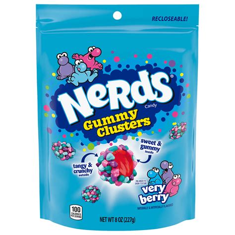 Nerds Gummy Clusters, Very Berry Candy, 8 oz Bag - Walmart.com