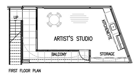 Artist's Studio Floor Plan